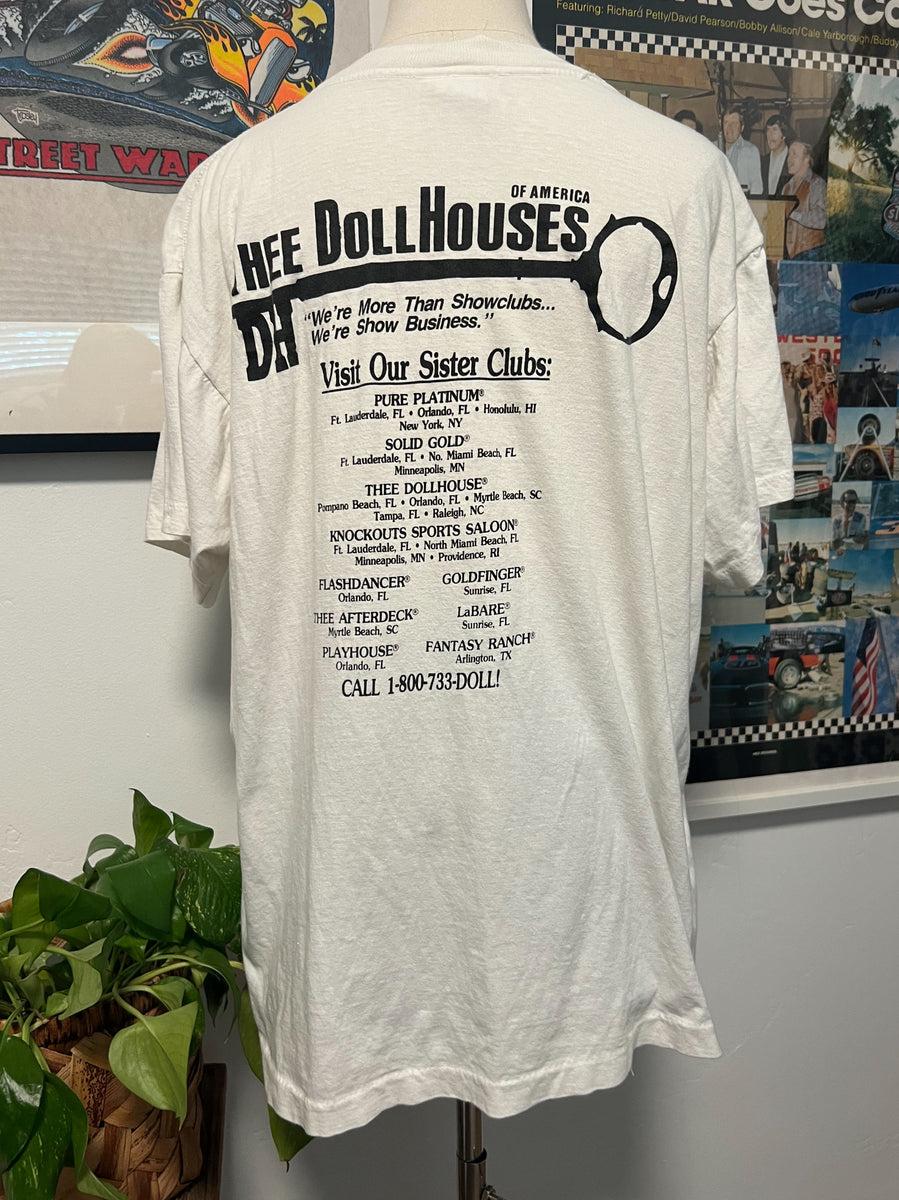 Vintage 90's The Dollhouse Tampa Tee Electric West