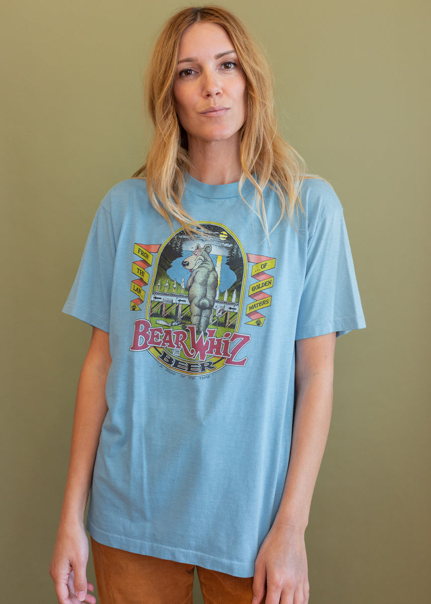 Vintage 90s Bear Whiz Beer Tee – Electric West