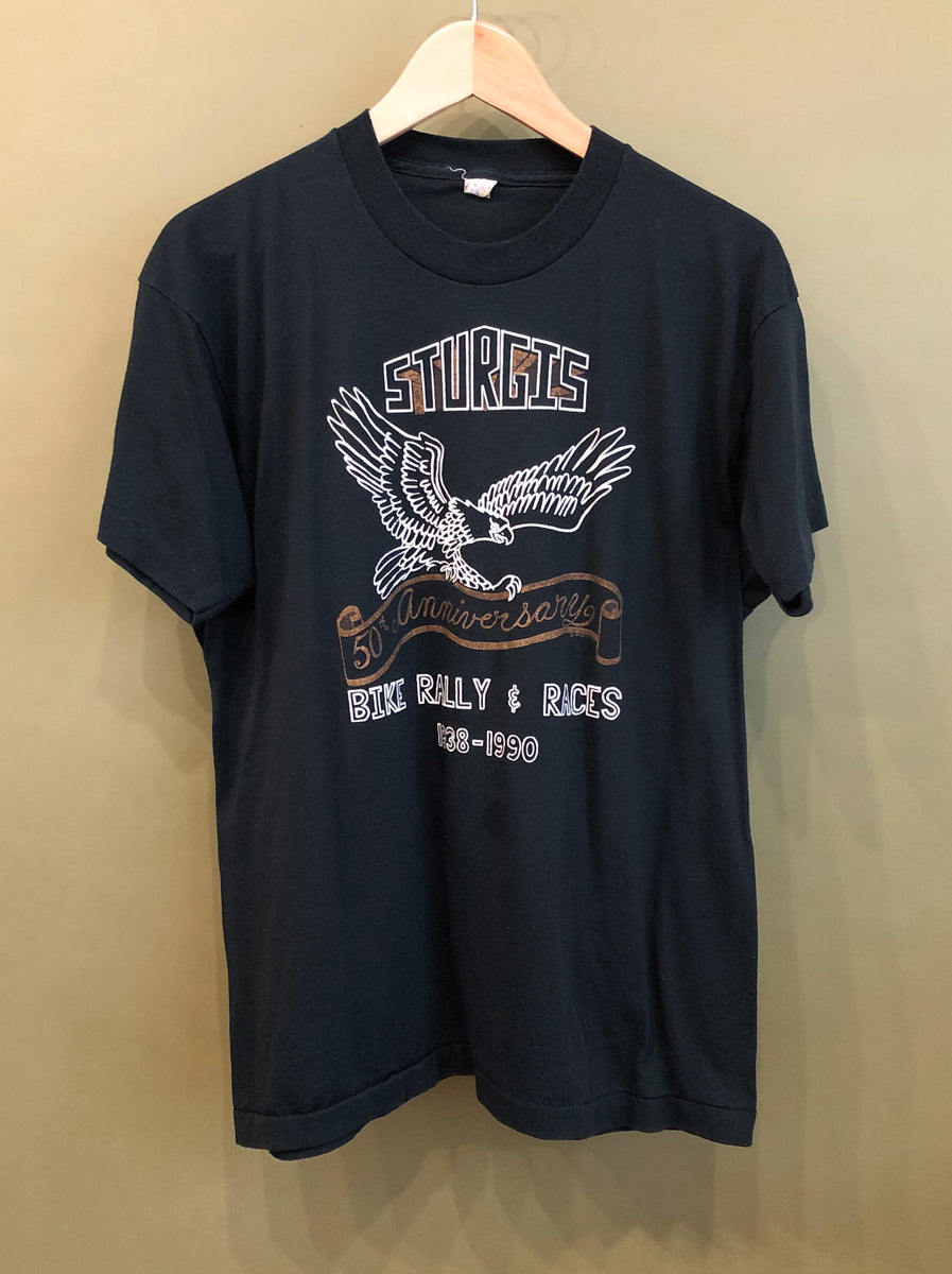 Vintage 1990 Sturgis 50th Anniversary Biker Rally Tee – Electric West