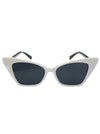 White Harlow Cat Eye Sunglasses