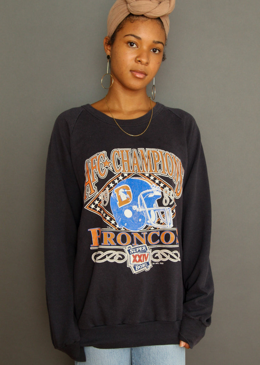 Vintage Denver Football 90s Broncos Sweatshirt - Jolly Family Gifts