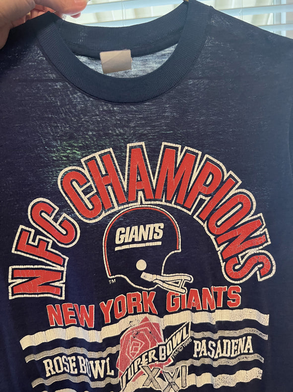 Vintage 1986 NY Giants NFC Champions Tee