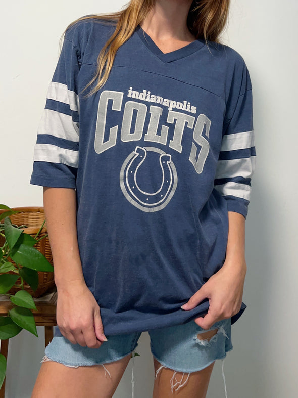 Vintage 80's Indianapolis Colts V-Neck Tee