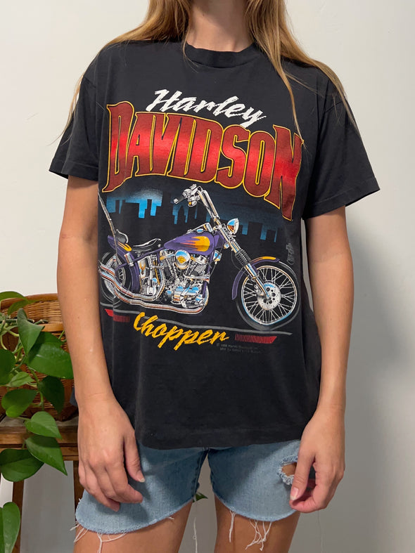 Vintage 1988 Harley- Davidson Chopper Tee
