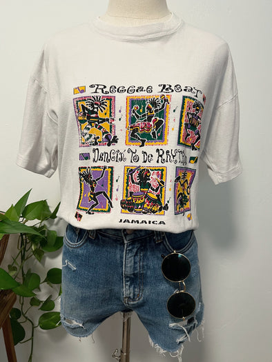 90s/ Y2K Distressed Jamaica Reggae Tee