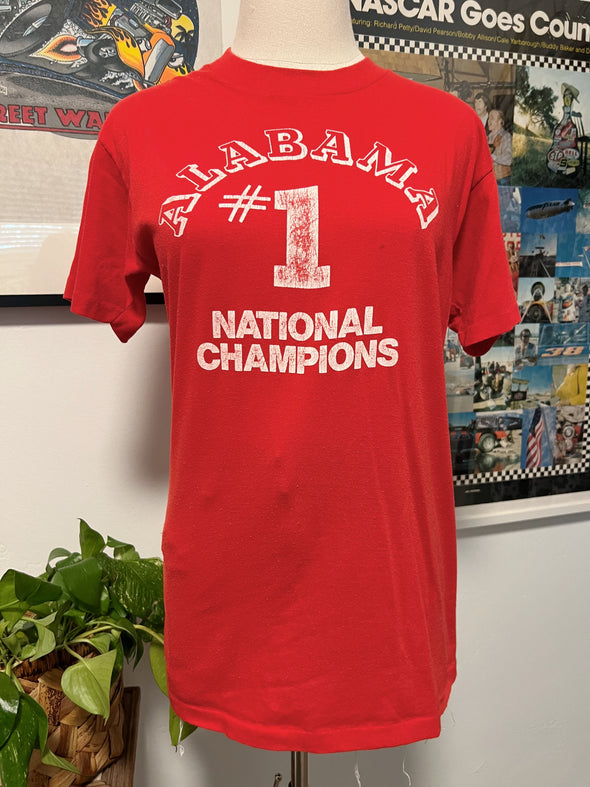 Vintage 1980's Alabama National Champs Tee
