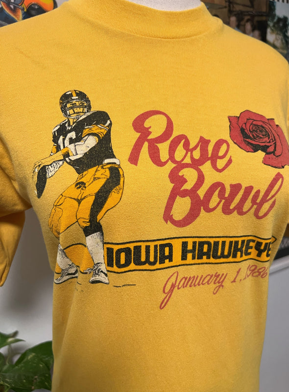 Vintage 1986 Iowa Hawkeyes Rose Bowl Tee