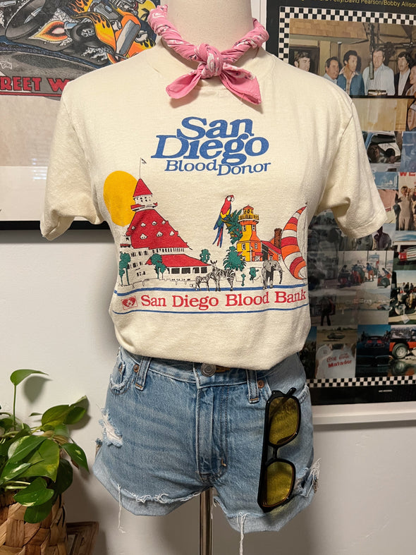Vintage 1980's San Diego Blood Donor Tee
