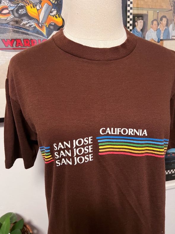 Vintage 1980's San Jose Rainbow Tee