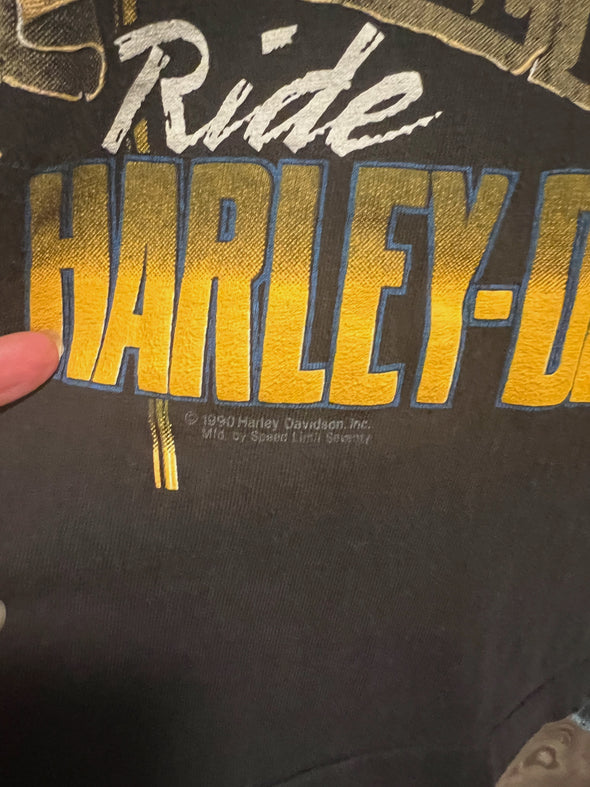 Vintage 1990 Harley Be All You Can Be Tee