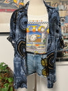 Vintage 90's Abstract Rayon Shirt