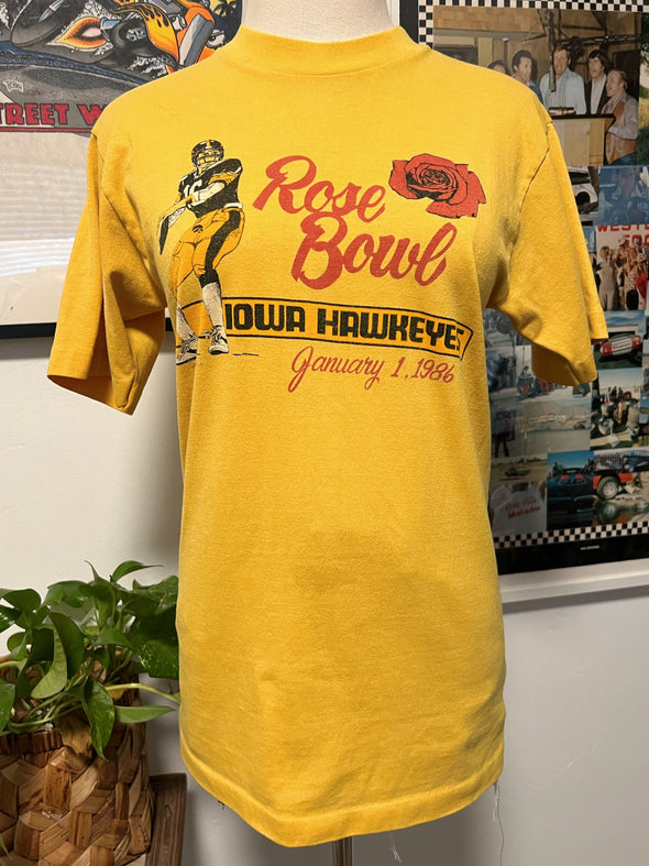 Vintage 1986 Iowa Hawkeyes Rose Bowl Tee