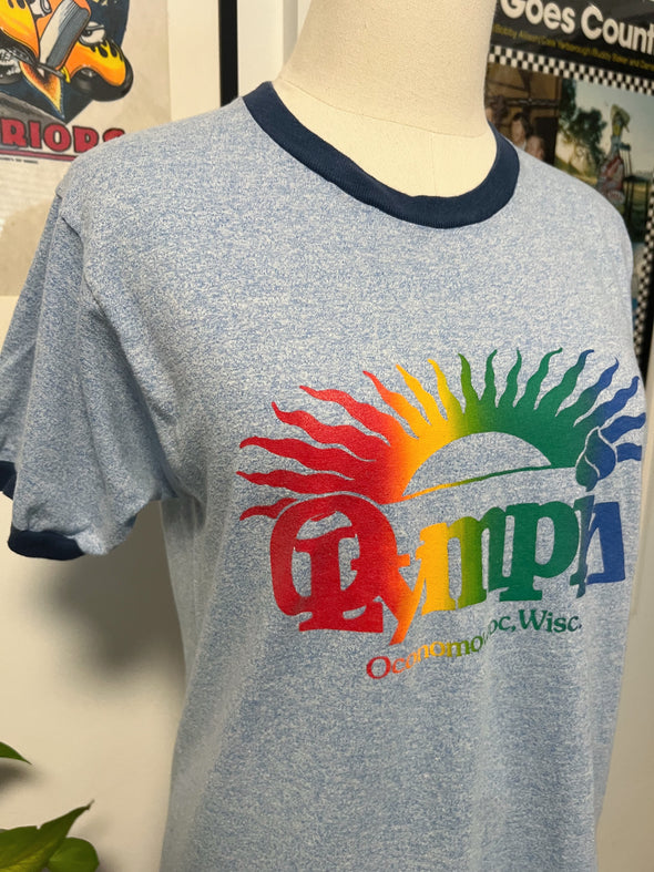 Vintage 1980's Olympia Wisc Ringer Tee