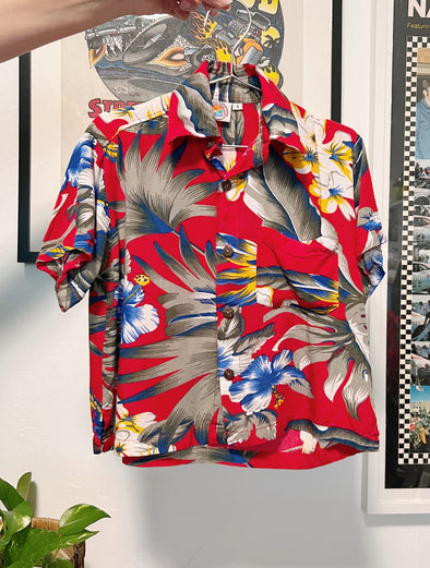 Youth Hawaiian Shirt- MAUI FIRE DONATION FUND ITEM