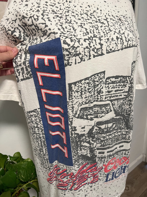 Vintage 90's Bill Elliott Coors NASCAR Tee