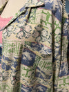 Vintage 90's Abstract Silk Hawaiian Shirt- MAUI FIRE DONATION FUND ITEM