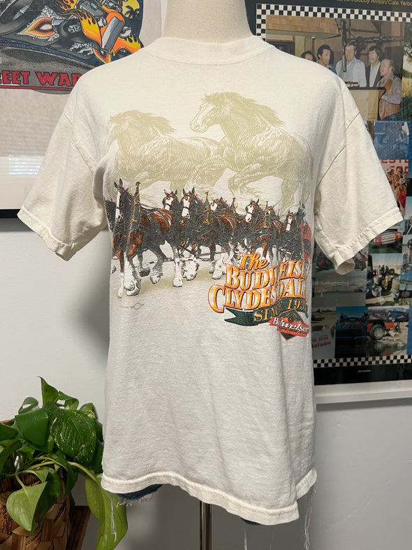 Vintage 1999 Budweiser Clydesdales Tee