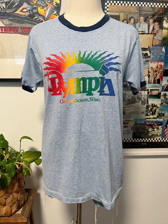 Vintage 1980's Olympia Wisc Ringer Tee