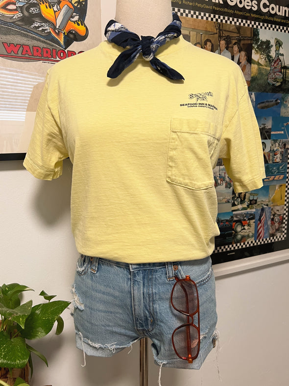 Vintage 90’s Snoopy’s Pier Pocket Tee