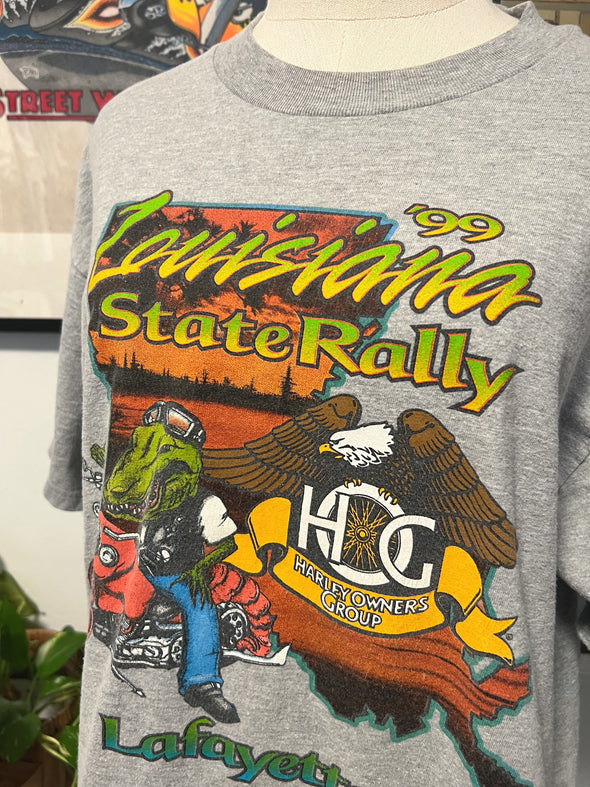 Vintage 1999 Louisiana Harley HOG Rally Tee