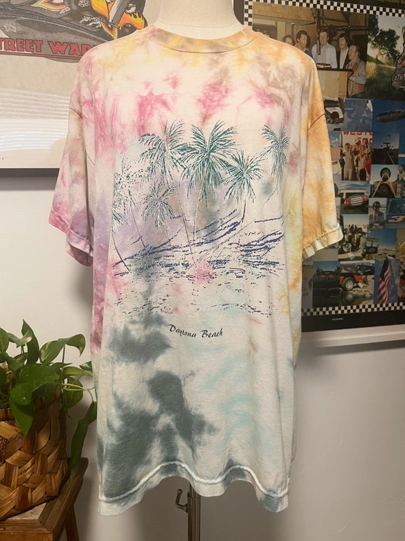 Vintage 90's Daytona Beach Tie Dye Tee