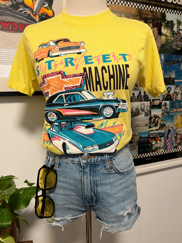 Vintage 1990 Street Machine Hot Rod Tee.