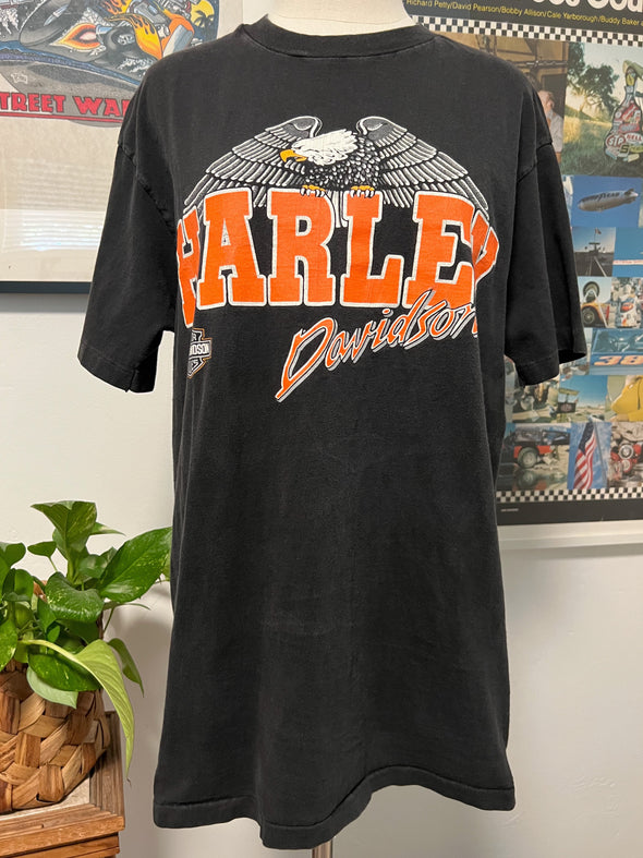 Vintage 1990 Harley Sioux City Eagle Tee