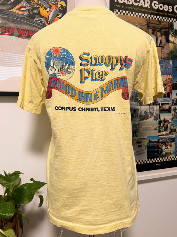 Vintage 90’s Snoopy’s Pier Pocket Tee