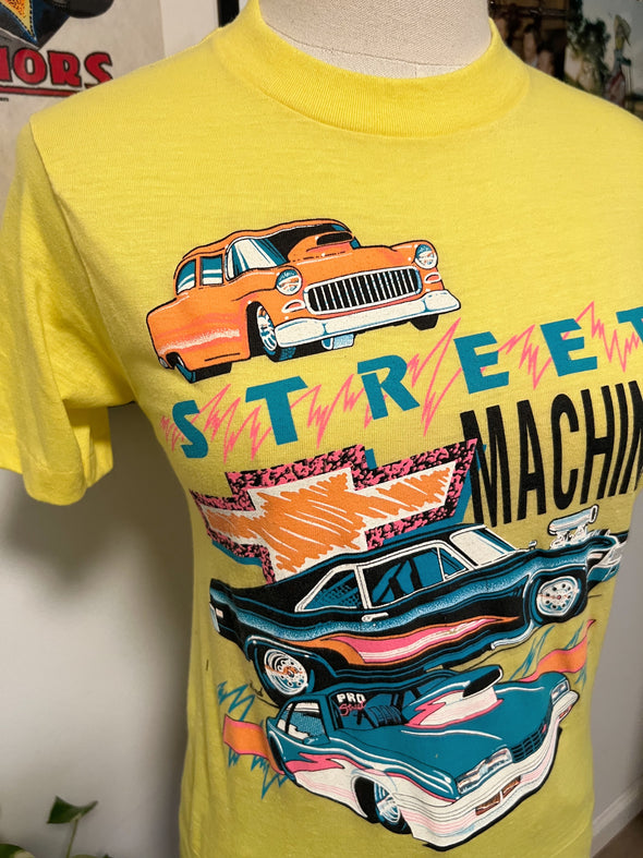 Vintage 1990 Street Machine Hot Rod Tee.