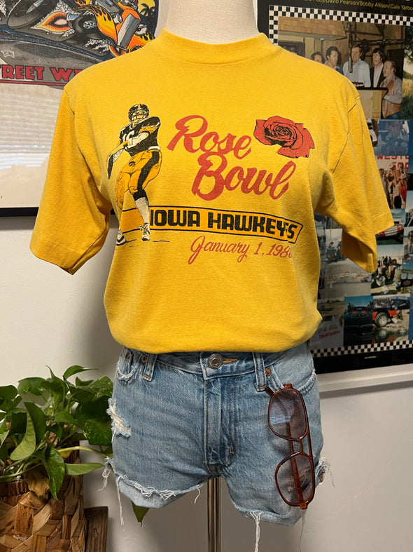Vintage 1986 Iowa Hawkeyes Rose Bowl Tee