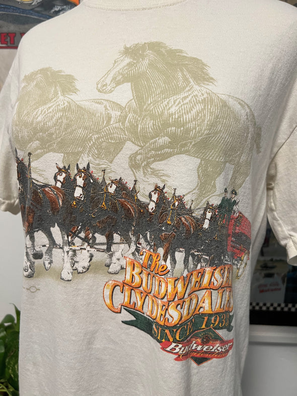 Vintage 1999 Budweiser Clydesdales Tee