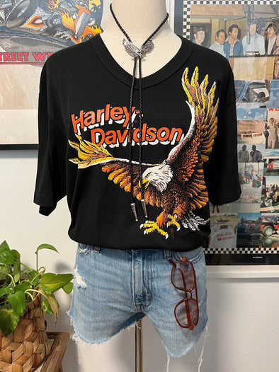 Rare Vintage 1996 Harley Sturgis V Neck Tee