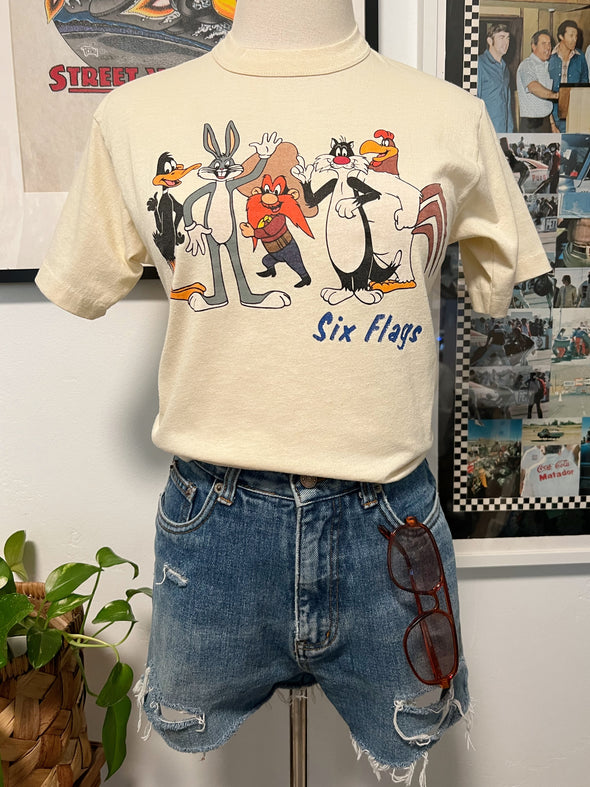 Vintage 1985 Six Flags Tee