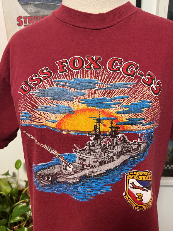 Vintage 90's USS Fox CG-33 Tee