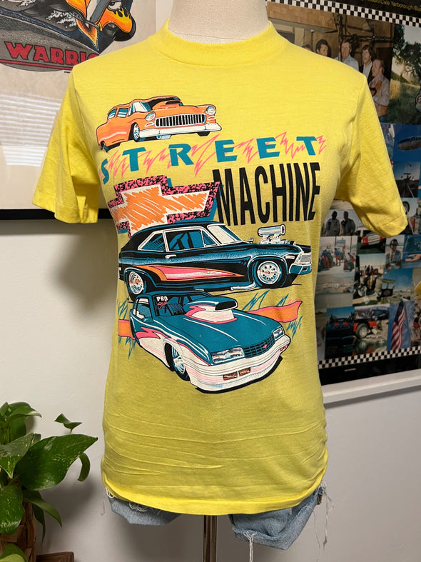 Vintage 1990 Street Machine Hot Rod Tee.