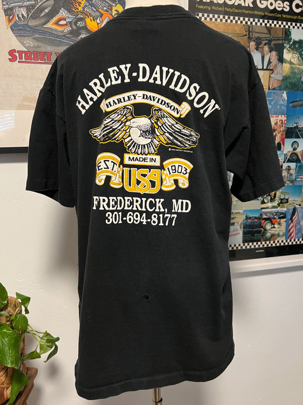 Vintage 1991 Grungy Harley Sportster Tee