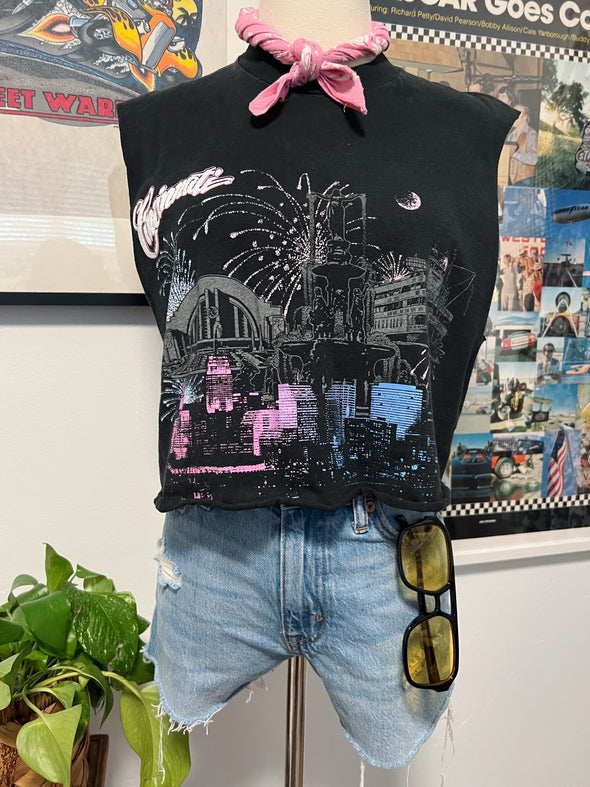 Vintage 80/s90/s Cincinatti Cropped Tank