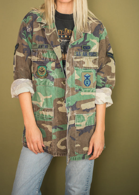 Vintage Camo Air Force Jacket