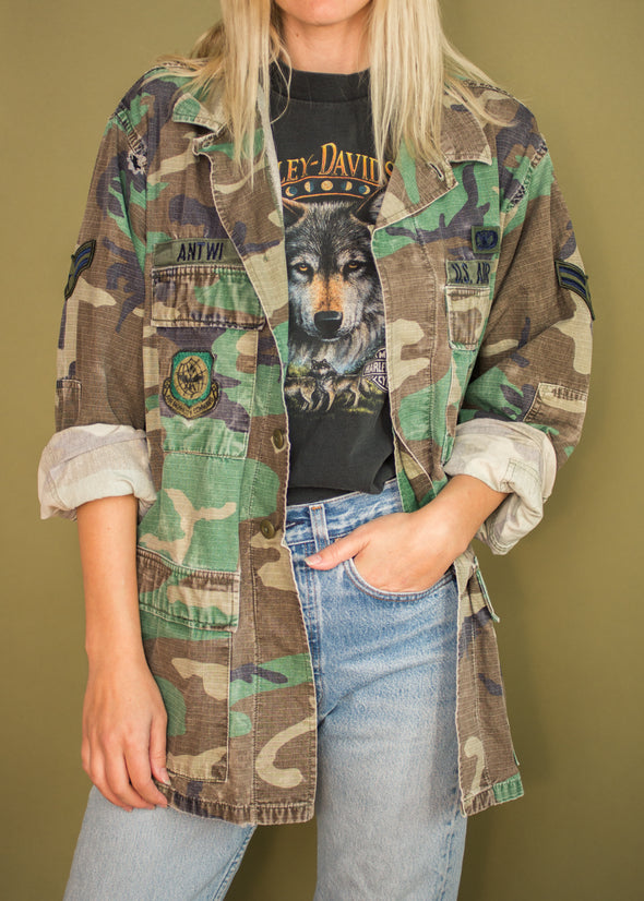 Vintage Camo Air Force Jacket