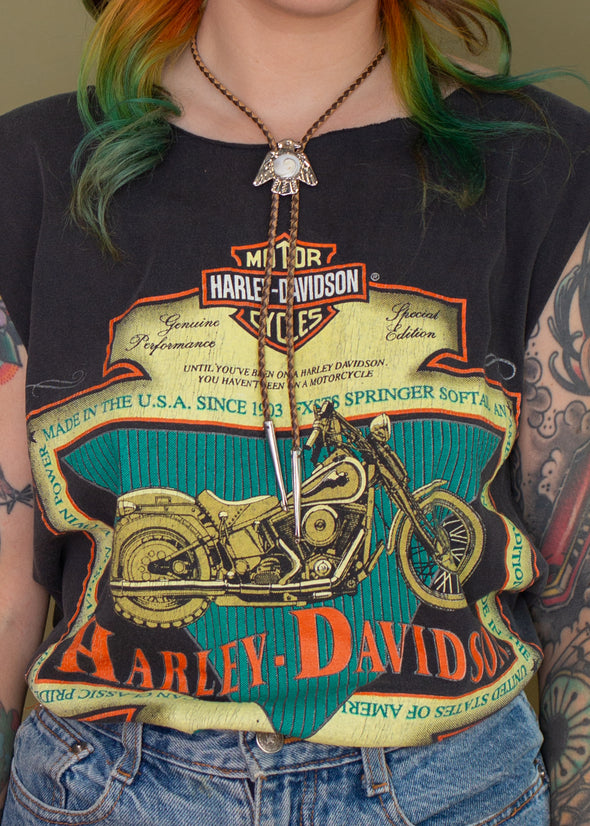 Vintage 1992 FXSTS Springer Harley Muscle Tank