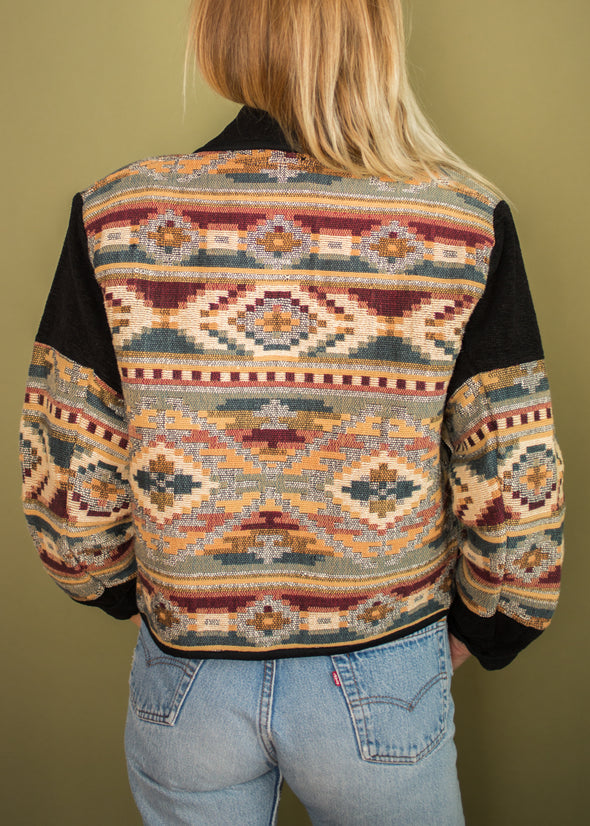 Vintage 90s Southwestern Tapestry Jacket