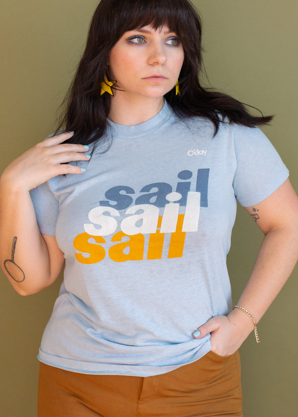 Vintage 1980s Soft and Thin Sail Tee