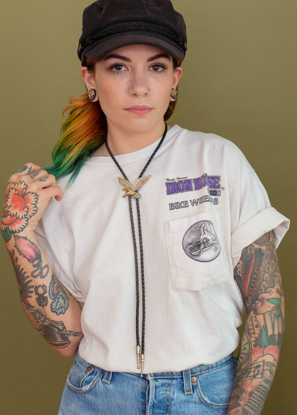 Vintage 1998 Bike Week Pocket Tee