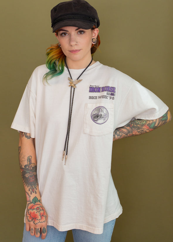 Vintage 1998 Bike Week Pocket Tee