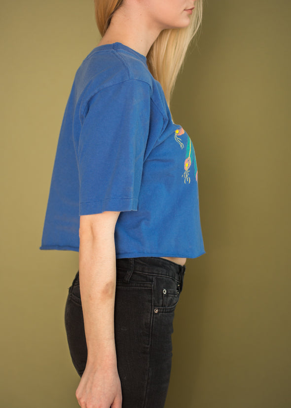 Vintage 90s Cowskull Scottsdale Cropped Tee