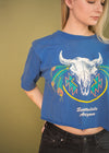 Vintage 90s Cowskull Scottsdale Cropped Tee