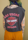 Vintage 90s Faded Harley Las Vegas Cropped Tank