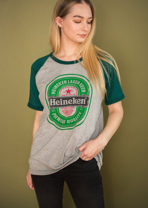Vintage Heineken Beer Raglan Tee