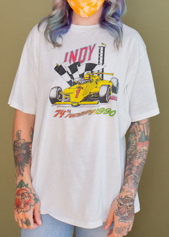 Vintage 1990 Indy Car Racing Tee