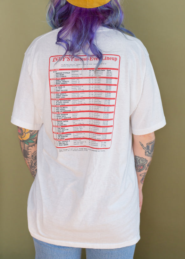 Vintage 1990 Indy Car Racing Tee